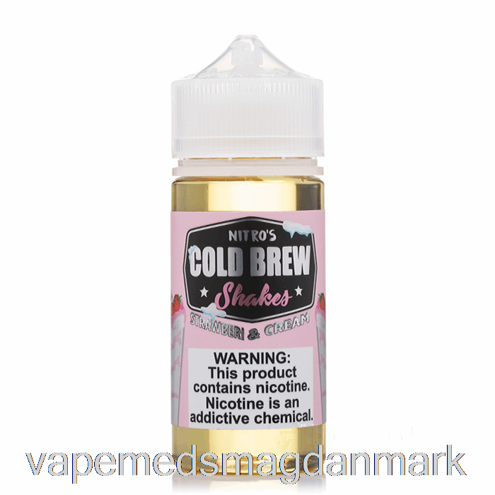 Engangs Vape Danmark Strawberi Og Creme - Nitros Koldbryg - 100ml 0mg